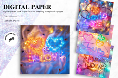 Heart Valentines Background Love Wallpaper Bokeh Backdrop_5 Product Image 1