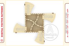 Box Organizer v13 - laser cut file - Glowforge ready SVG Product Image 5