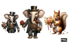Romatic Gentleman Animal clipart Product Image 1