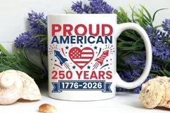 Proud American 250 Years Svg, USA 250th Anniversary Svg. Product Image 6