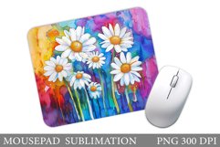 Flowers Mouse Pad Design. Daisy Flowers Mouse Pad Product Image 1