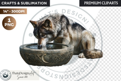 Watercolor Mystic Wols Fantasy Clipart PNG Graphics Product Image 1
