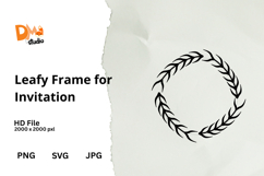 Leafy Frame for Invitation Product Image 1