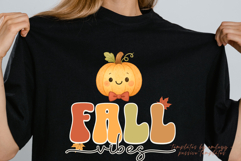 Fall Vibes PNG, Autumn Sublimation Design, Pumpkin Spice Product Image 5