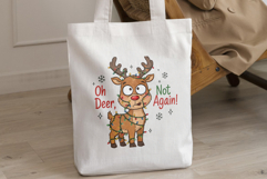 Cute Holiday Reindeer Lights Sublimation Png Product Image 3
