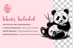 Giant Panda SVG Bundle, Whimsical Funny Product Image 3