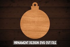 Round Ornament Laser cut SVG, Christmas SVG Product Image 1