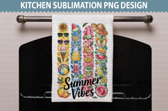 Summer Kitchen Towel Design - Summer Sublimation PNG Product Image 1