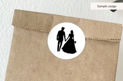 Bride And Groom Silhouette SVG Product Image 5