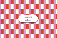 Pink Red Lavender Checkered Seamless Pattern Product Image 1