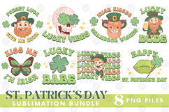 Happy St Patrick&#039;s Day PNG DTF Irish Lucky Beer Bundle Set Product Image 1