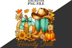 Howdy fall png design for T-shirts Product Image 2