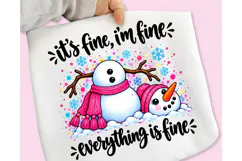 Meltdown Snowman Christmas Sublimation, Funny Christmas PNG Product Image 2