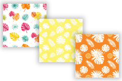 Seamless Summer Tropical Pattern, Watercolor Digital Paper Product Image 5