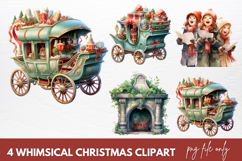 Whimsical Christmas Clipart Sublimation Png Product Image 1