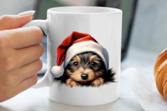 Christmas Peeking Dogs Clipart, Christmas PNG Product Image 5
