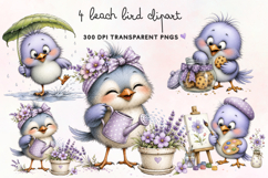 Beach Bird Clipart PNG Product Image 1