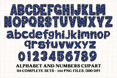 Football Alphabet clipart, soccer american letters doodle Product Image 5