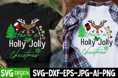 Have a Holly Jolly Christmas SVG Cut File,Christmas SVG Product Image 2