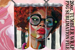 Bold Beauty: Melanin Queen Tumbler Sublimation, 20oz Product Image 1