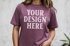 Comfort Colors 1717 Berry TShirt Mockup, CC1717 mockup, Tran Product Image 1