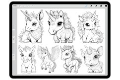 50 Procreate Unicorns Stamp Brushes Product Image 2