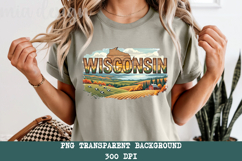 Wisconsin State PNG, Vintage Lake Forest Sublimation Product Image 5