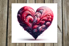 Love Hearts | 4 valentine Skinny tumbler sublimation designs Product Image 5