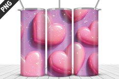 Lovely Hearts Tumbler Design | Valentine&#039;s Day Tumbler Wrap Product Image 1