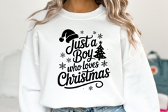 Just a Boy who loves Christmas Svg | Christmas | Shirt Svg Product Image 1