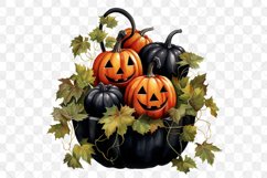 Black Pumpkins Sublimation Clipart Product Image 2