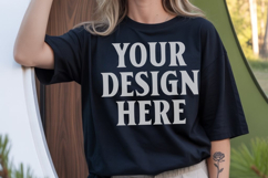 Comfort Colors 1717 Black TShirt Mockup, CC1717 mockup, Tran Product Image 1