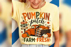 Pumpkin Patch Farm Fresh Fall Truck PNG, Autumn Pumpkin png Product Image 3