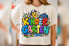 Kindergarten School PNG, Colorful Back to School Pencil Desi Product Image 2