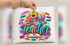 Teacher PNG, Colorful Teacher Affirmation Design, Teacher Product Image 5