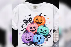 Pastel Halloween Pumpkins PNG, Colorful Jack O Lantern PNG Product Image 2