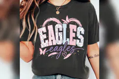 Eagles Spirit PNG, Floral Varsity School Design, Pastel Team Product Image 2