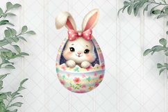 Bunny Peeking Sublimation Clipart Product Image 1