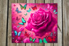 Valentine rose | Skinny tumbler Sublimation design PLUS Product Image 5