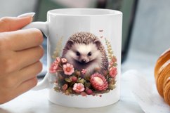 Cute Pink Christmas Animals Clipart Sublimation Product Image 5