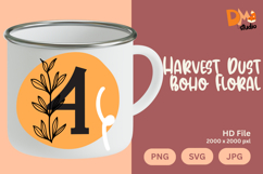 Harvest Dust Boho Floral Monogram Product Image 1