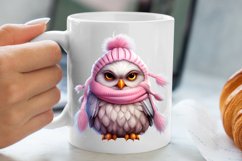 Cute Pink Christmas Animals Clipart Sublimation Product Image 5