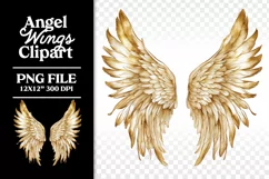 In Memory of Memorial Angel Wings Clipart PNG Product Image 6