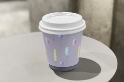 Balloons Watercolor Seamless Patterns Pink Purple Blue Product Image 5