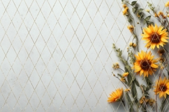 Sunflowers Background PNG, Floral Background Designs Product Image 5