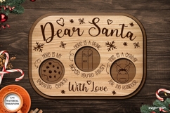 Christmas Santa Tray SVG Bundle | Laser Cut | Glowforge Product Image 5