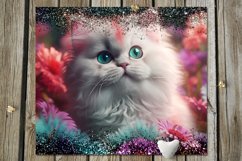 Cute Cats | skinny tumbler Sublimation design bundle, JPG Product Image 5