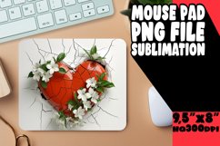 Flower Love Hole Mouse Pad Product Image 1