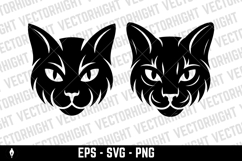 Vector logo of face of a cat or lynx Product Image 5