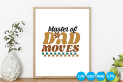 Master Of Dad Moves Father's day retro SVG Design Product Image 6